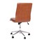 Merrick Lane Artemis Mid-Back Armless Home Office Chair with Height Adjustable Swivel Seat and Five Star Chrome Base